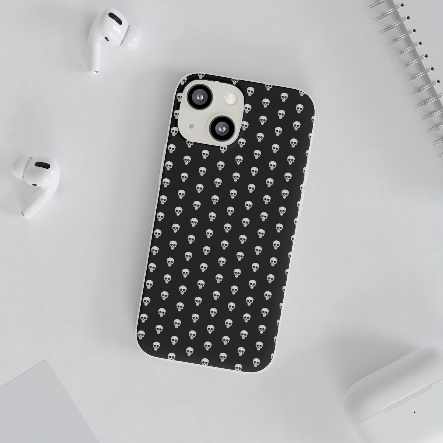 Flexi iPhone Cases: Skull Emoji